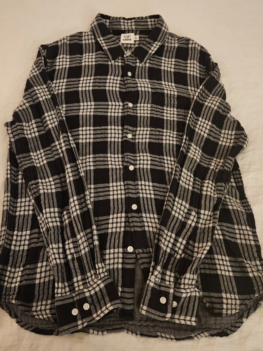Flint and Tinder Organic Double Gauze Plaid Shirt XL Huckberry